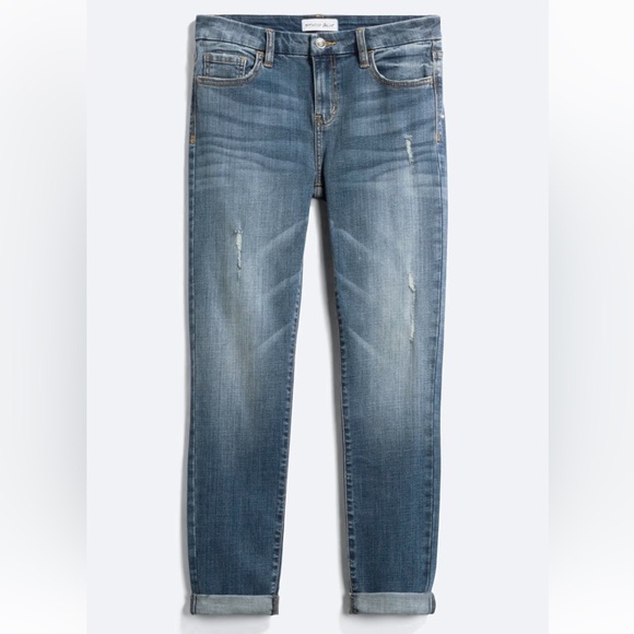 studio blue Denim - Mid Rise Cropped Skinny Jeans